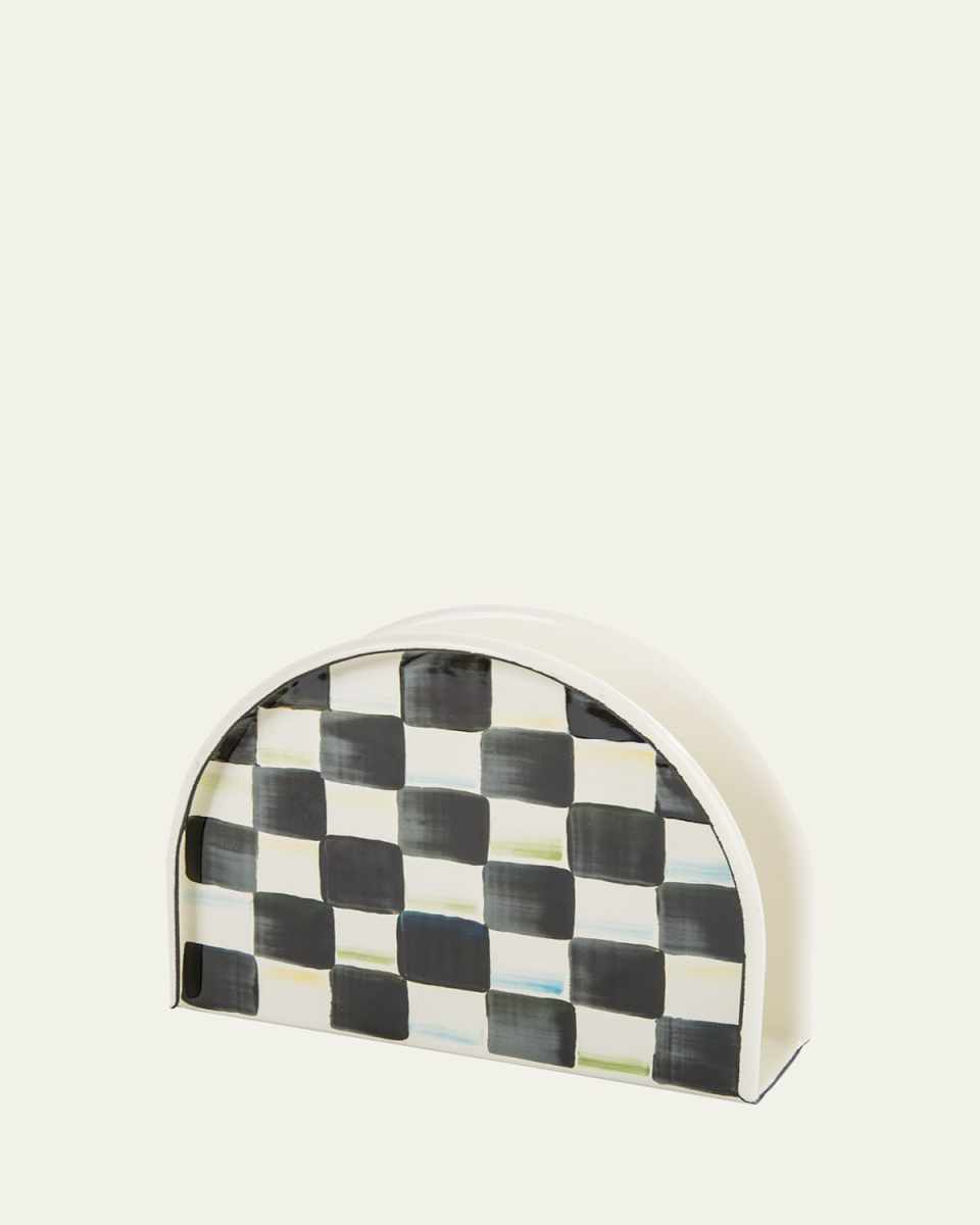Courtly Check Enamel Napkin Holder